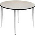 Regency Seating Regency Kahlo 48" Round Multipurpose Breakroom Tapered Leg Table, Maple/ Chrome TPL48RNDPLCM